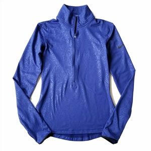 Nike Pro Dri Fit Blue Snake Skin Print Pullover